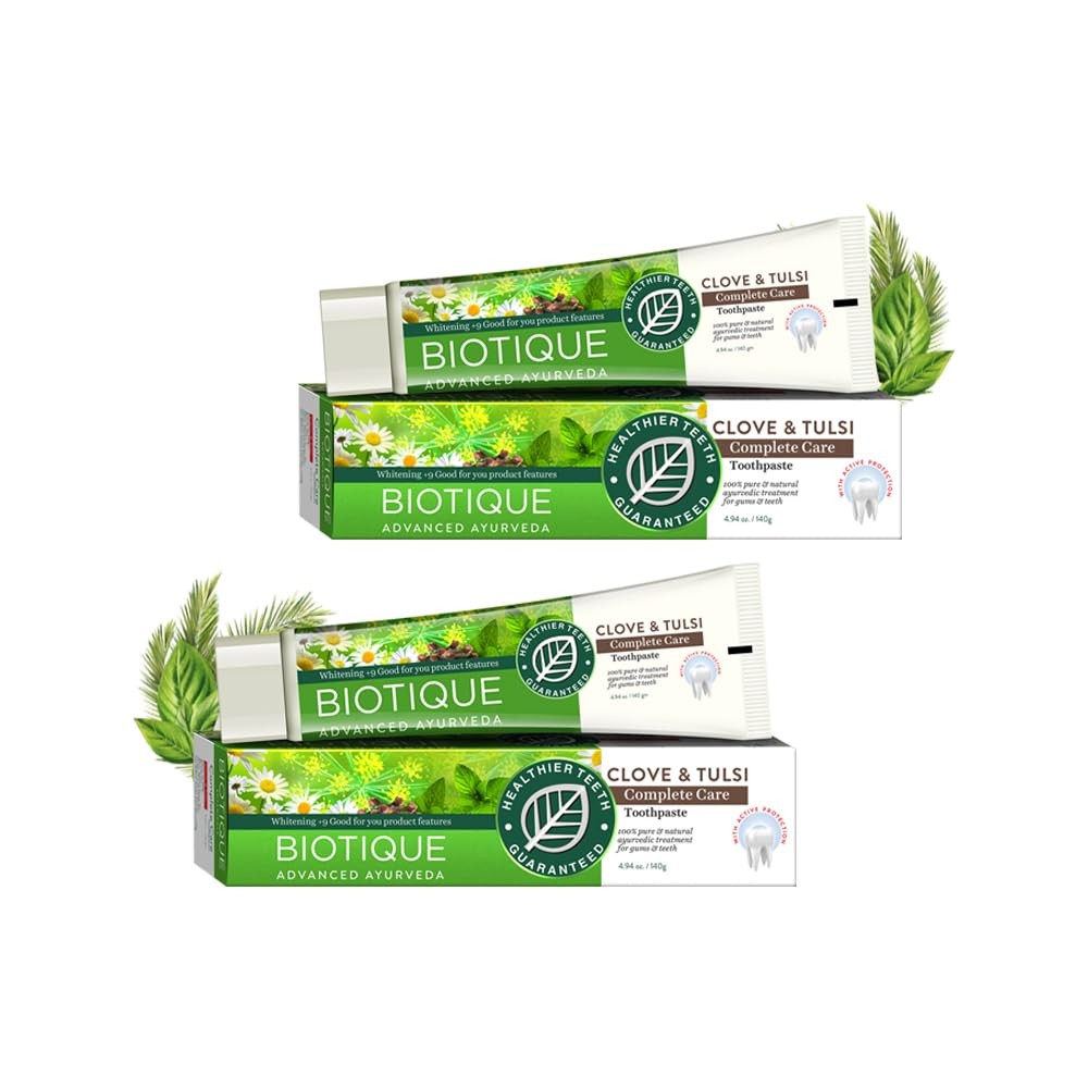 Biotique - Toothpaste - Clove & Tulsi - For Teeth Whitening 140gm