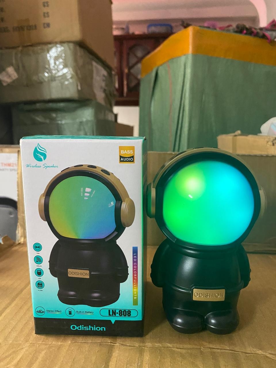 Odishion Portable Bluetooth Speaker with Lights