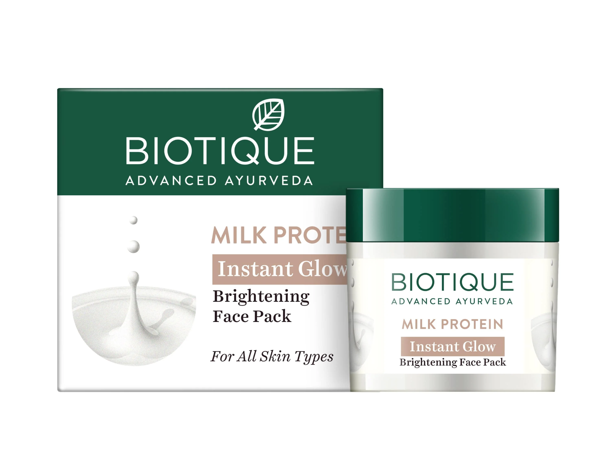 Biotique - Face Pack - Milk Protein Instant Glow